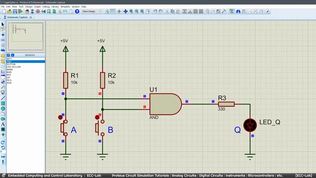Proteus Circuit Simulation EP15 - Logic Gates смотреть онлайн