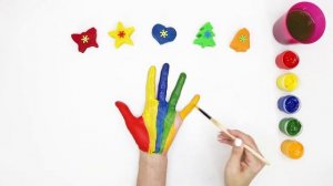 Пальчиковые краски Учим цвета Плей до Песня семья пальчиков learn the colors