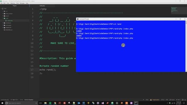 PHP - Generate Random Number смотреть онлайн