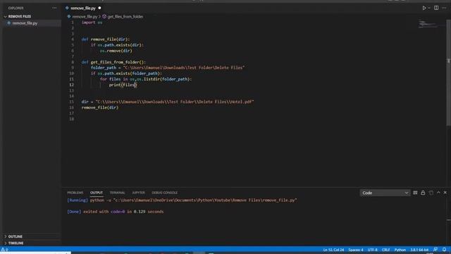 Remove / Delete Files Python - Automation смотреть онлайн