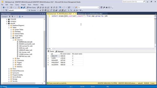 Select statement Clauses in SQL server смотреть онлайн