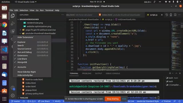 Git(source control) icon not showing in VSCODE смотреть онлайн