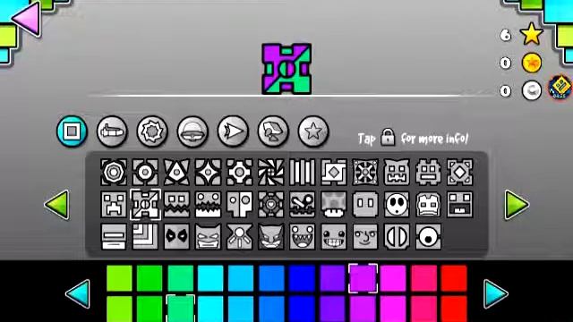 Все скины в игре Geometry Dash Meltdown смотреть онлайн