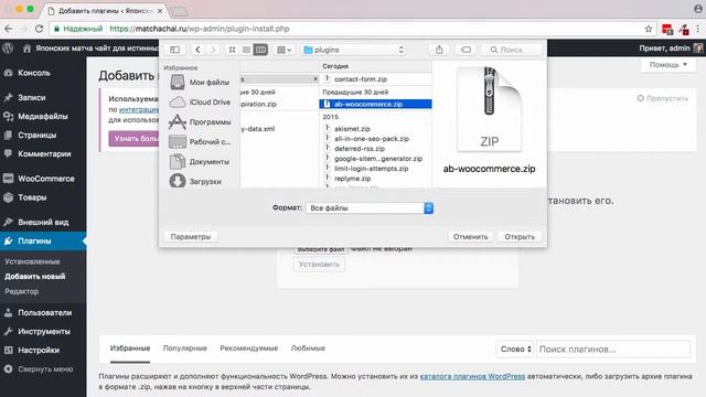 Как установить плагин интеграции AB-WooCommerce для интернет-магазина смотреть онлайн