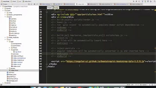 MEAN Stack: AngularJS File structure смотреть онлайн