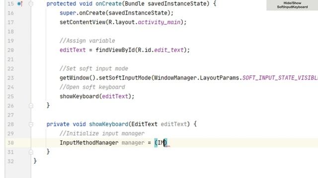How to Hide/Show Soft Keyboard Programmatically in Android Studio | SoftKeyboard | Android Coding смотреть онлайн