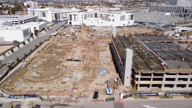 SoFi Stadium Hollywood Park Aerial Update before Wrestlemania 39 смотреть онлайн