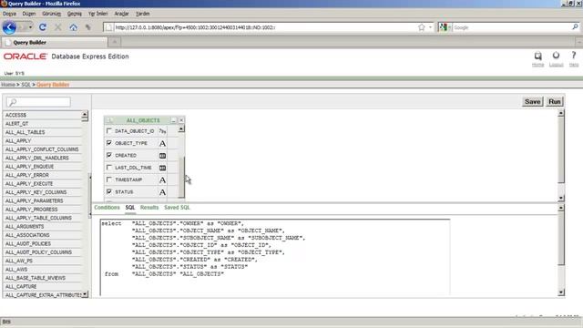 Oracle Apex - Query Builder смотреть онлайн