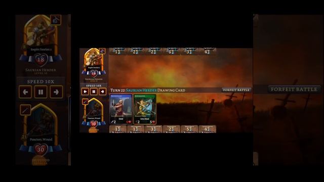 The battle vs Saurman lvl30 - Storm Wars CCG смотреть онлайн