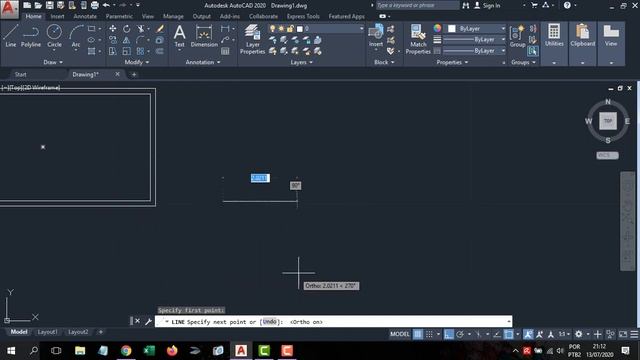 AULA 1 - Criando Paredes | Comandos LINE, RECTANG, OFFSET, JOIN, EXPLODE | AutoCAD 2020 смотреть онлайн