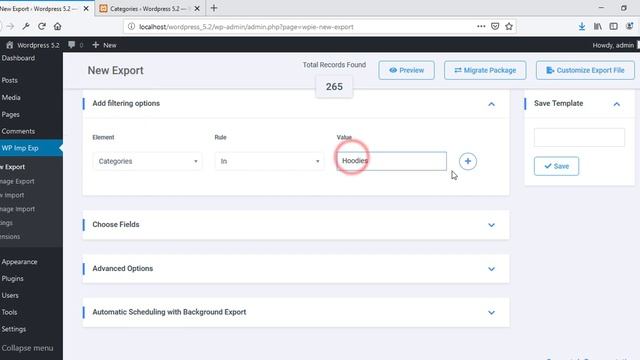 WordPress Import Export Plugin Export Filters смотреть онлайн