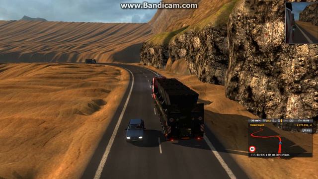 Euro Truck Simulator 2 - Движение по горным дорогам Перу смотреть онлайн