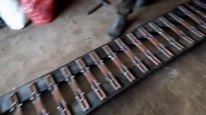 Сборка гусениц на болотоход