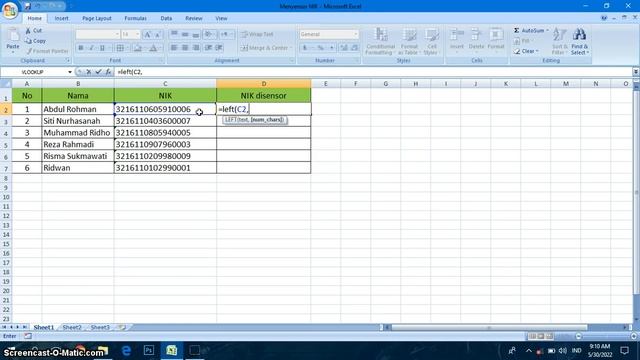 Cara Sensor Digit Terakhir NIK di Excel - Tutorial Excel Pemula - elfanelmawan смотреть онлайн