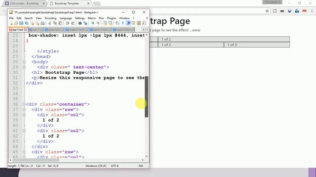 bootstrap 4 tutorials in hindi grid system | bootstrap 4 grid system in hindi смотреть онлайн