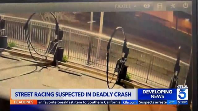 Man killed in suspected street racing crash in Canoga Park смотреть онлайн