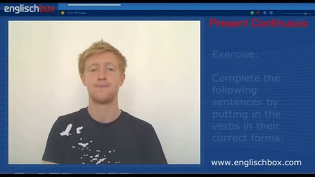 Englischkurse online - Present continuous - Online Grammer смотреть онлайн