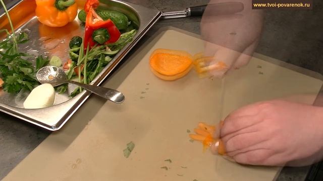 Суп Гаспачо классический смотреть онлайн