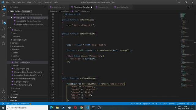 Yii2 php FrameWork : MySQL Database Access Objects Insert data, batch Insert data смотреть онлайн