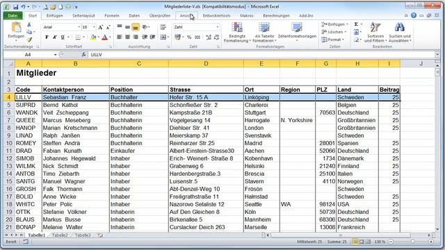 Excel 2010: Tabellenkopf fixieren - Videoanleitung von online-school.de смотреть онлайн