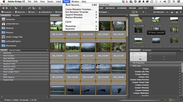 Adobe Photoshop CC for Photographers Tutorial | Performing A Batch Rename смотреть онлайн
