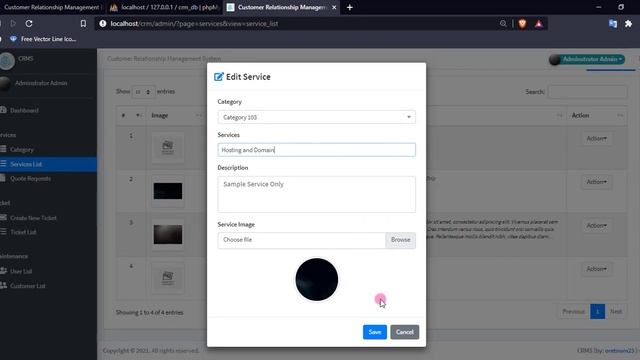 Customer Relationship Management System (CRMS) in PHP DEMO смотреть онлайн