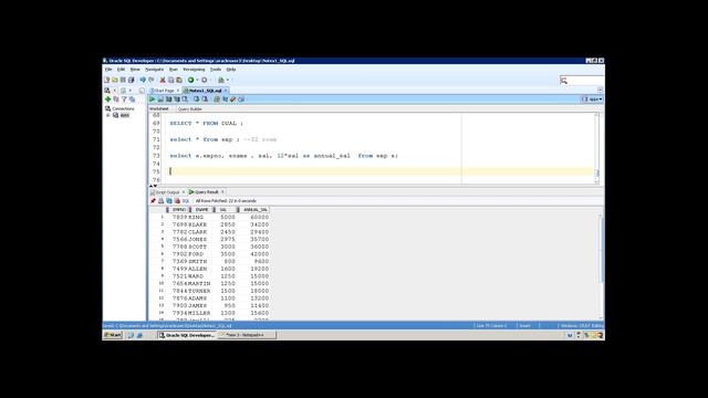 Oracle SQL/PLSQL - SELECT, FROM , WHERE смотреть онлайн