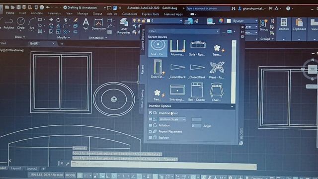 How to make and insert block in Autocad смотреть онлайн