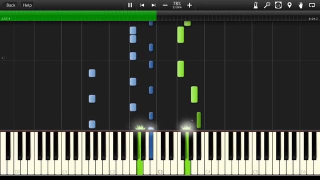 Как играть Люмен - Гореть на пианино [Synthesia Tutorial] смотреть онлайн