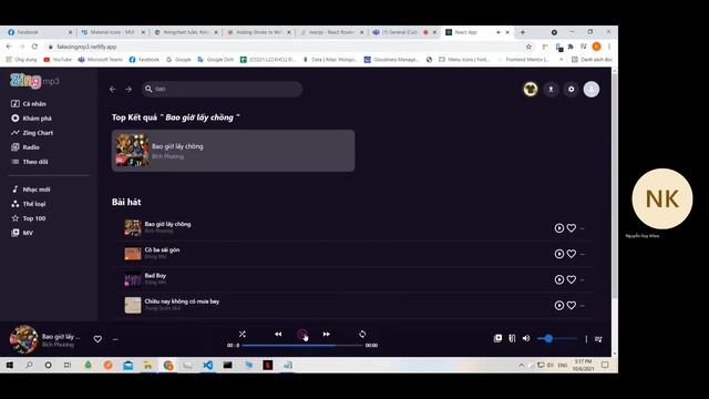 ReactJS-Redux-MUI-ZingMp3 смотреть онлайн