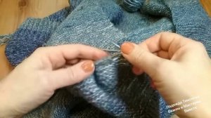 убавление петель по краю изделия на платочной вязке убавление петель на рукаве