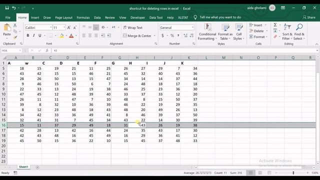 Shortcut for Deleting Rows in Excel смотреть онлайн