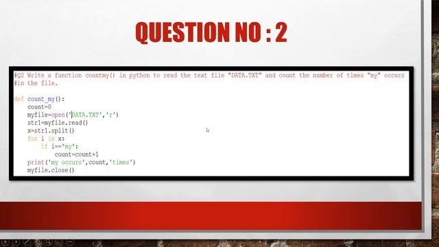 CS WITH NS || WRITE A FUNCTION THAT DISPLAYS THE NUMBER OF LINES STARTING WITH 'H' || CLASS 12 CBSE смотреть онлайн