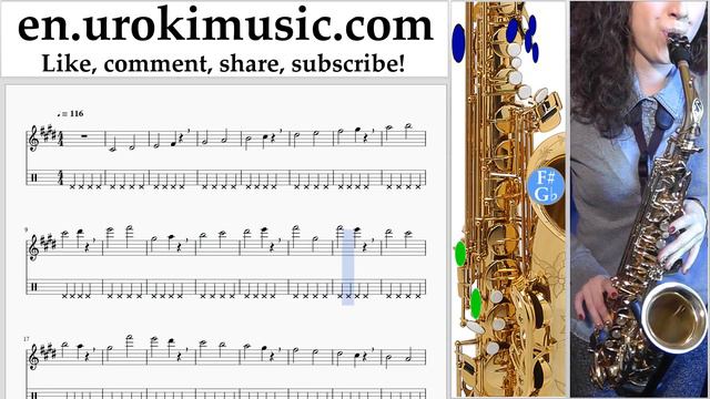 How to Play Saxophone (Alto) The Pink Panther - Theme Song Tabs Part#1 exercises, scales um-i352 смотреть онлайн