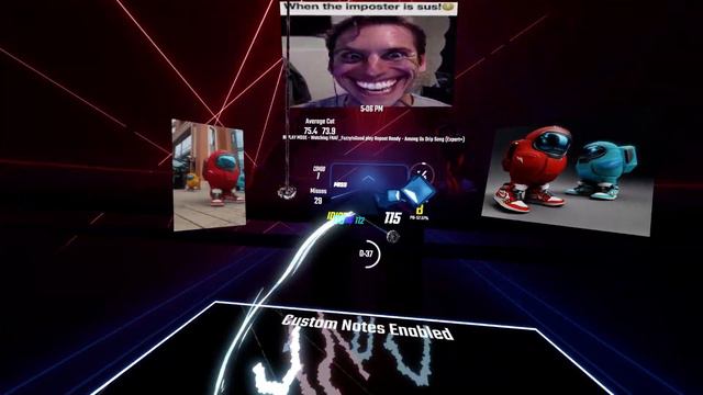 AMONG US DRIP IN BEAT SABER?!?! | Among Us Drip Song - Leonz | Beat Saber смотреть онлайн