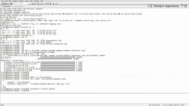 kubernetes 환경 구축 1강 docker repository 서버 구축 смотреть онлайн