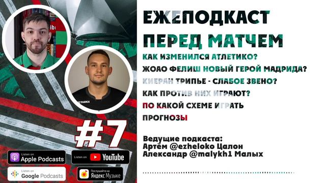 Старые знакомые. Ежеподкаст перед матчем с Атлетико смотреть онлайн