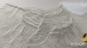 Барельеф этап покраски