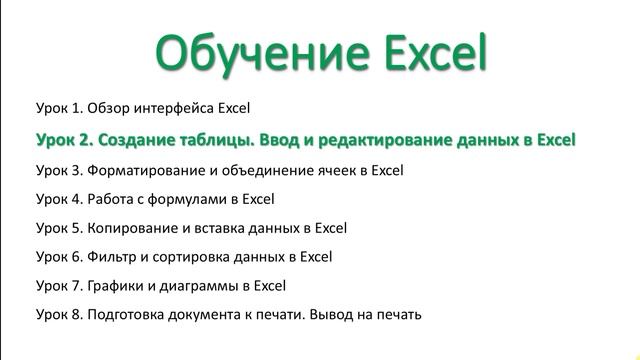 Введение в экспресс-курс Excel для начинающих смотреть онлайн
