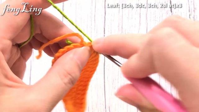 Crochet Carrot Hair Accessories