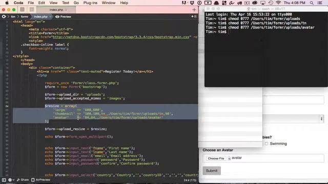 Formr 4: Uploading and Resizing Images смотреть онлайн