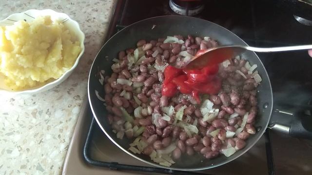 Запеканка из картофеля и фасоли. И в пост и на каждый день. смотреть онлайн