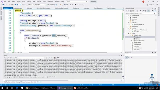 Update data in blazor application | Blazor CRUD Part-10 смотреть онлайн