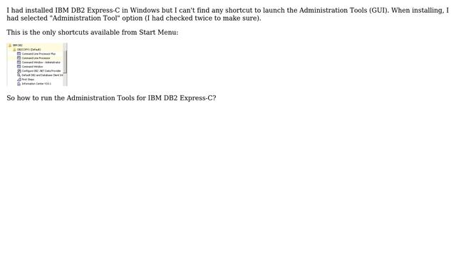 Databases: How to run DB Admin Tool (GUI) in IBM DB2 Express-C? смотреть онлайн