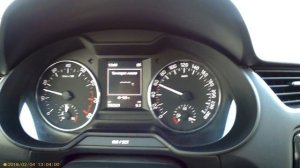 Прогрев мотора 1.4 TSI Шкода Октавия А7 с dsg