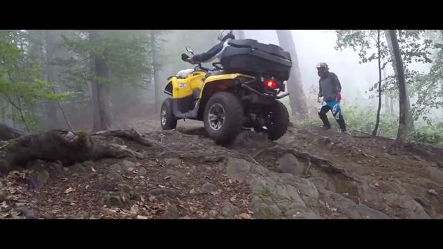 Поїздка на полонину, гора Стій. Suzuki Kingquad 700 & Can Am 570. 2018 смотреть онлайн