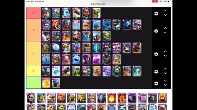 Ranking Every Single Card In Clash Royale In A Tier List (2020) смотреть онлайн