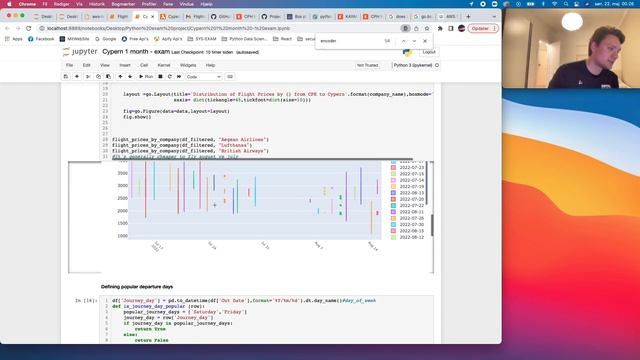 Analysing one way flights to Cypern in one month in Python смотреть онлайн