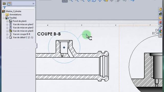 Mp8. Insérer une vue de détail dans un plan solidworks смотреть онлайн