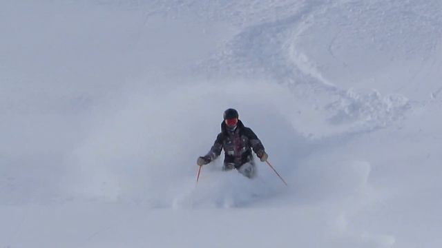 POWDERDAY on SLALOM skis!!! смотреть онлайн